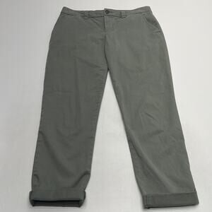 KHAKIS BY GAP Women’s 2 Green Broken-In Straight Crop Pant